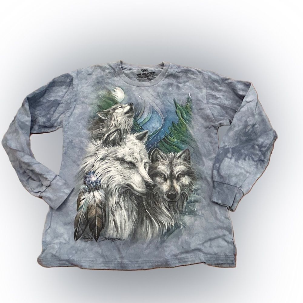 The Mountain Wolf Dream Catcher Long sleeve women’s Tshirt